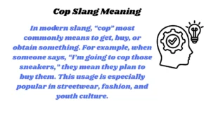 Cop Slang Meaning