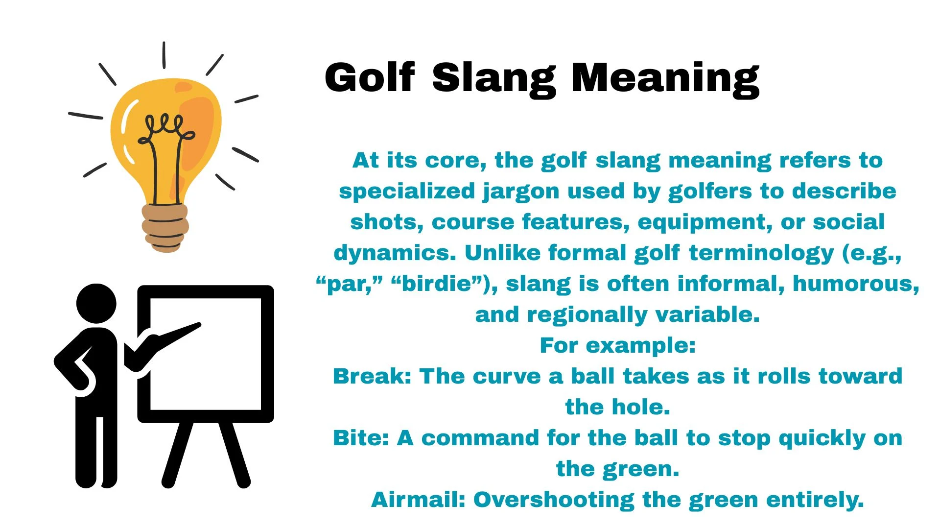 Golf Slang Meaning