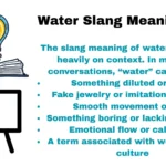Water Slang Meaning
