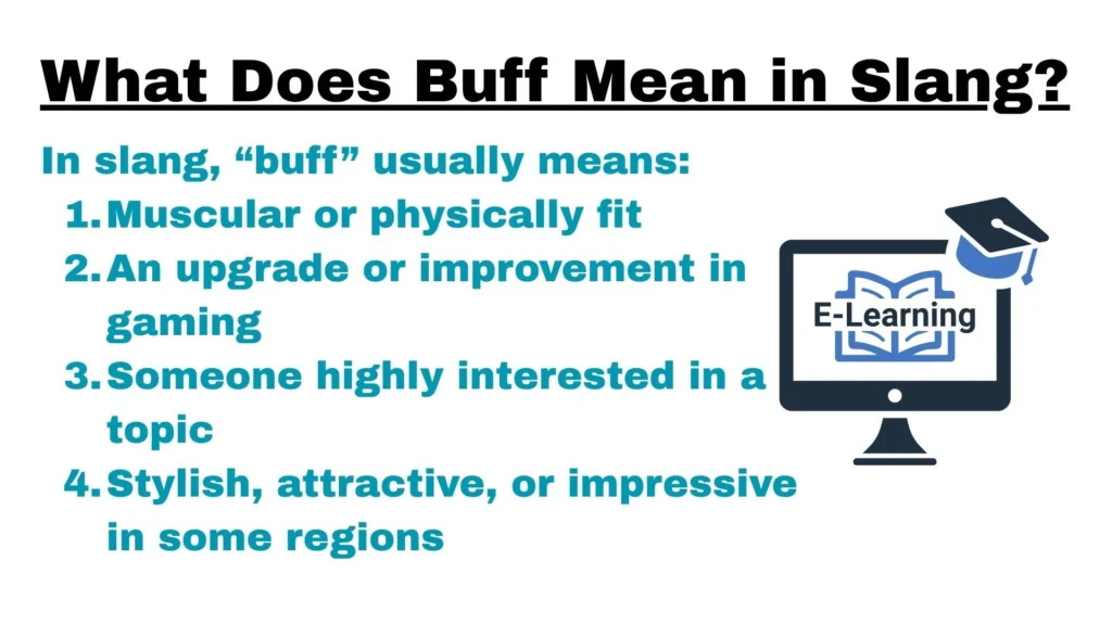 What Does Buff Mean in Slang?