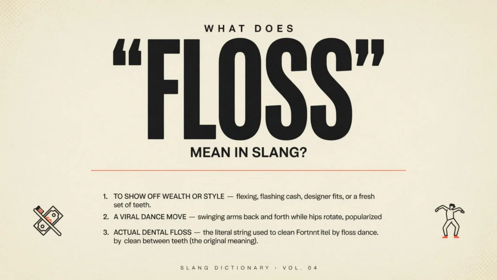 What Does “Floss” Mean in Slang?