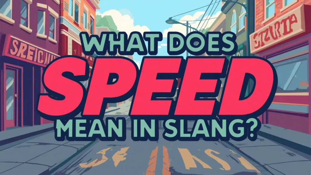 What Does Speed Mean in Slang