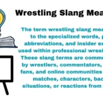 Wrestling Slang Meaning