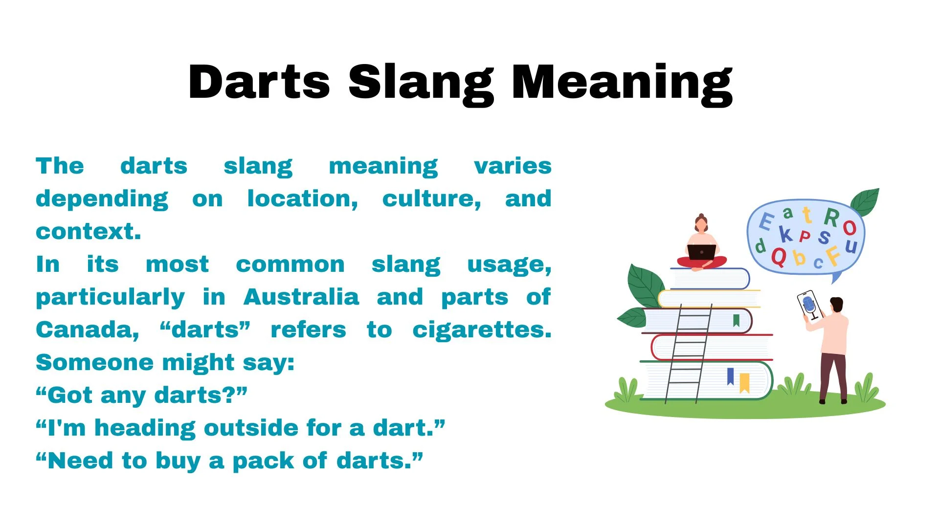 Darts Slang Meaning