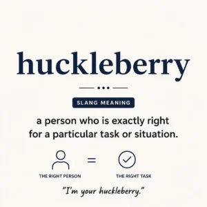 Huckleberry Slang Meaning