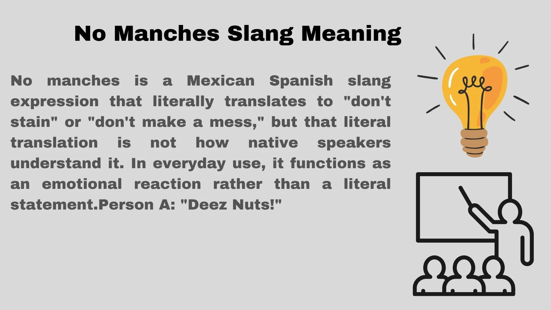 No Manches Slang Meaning