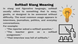 Softball Slang Meaning