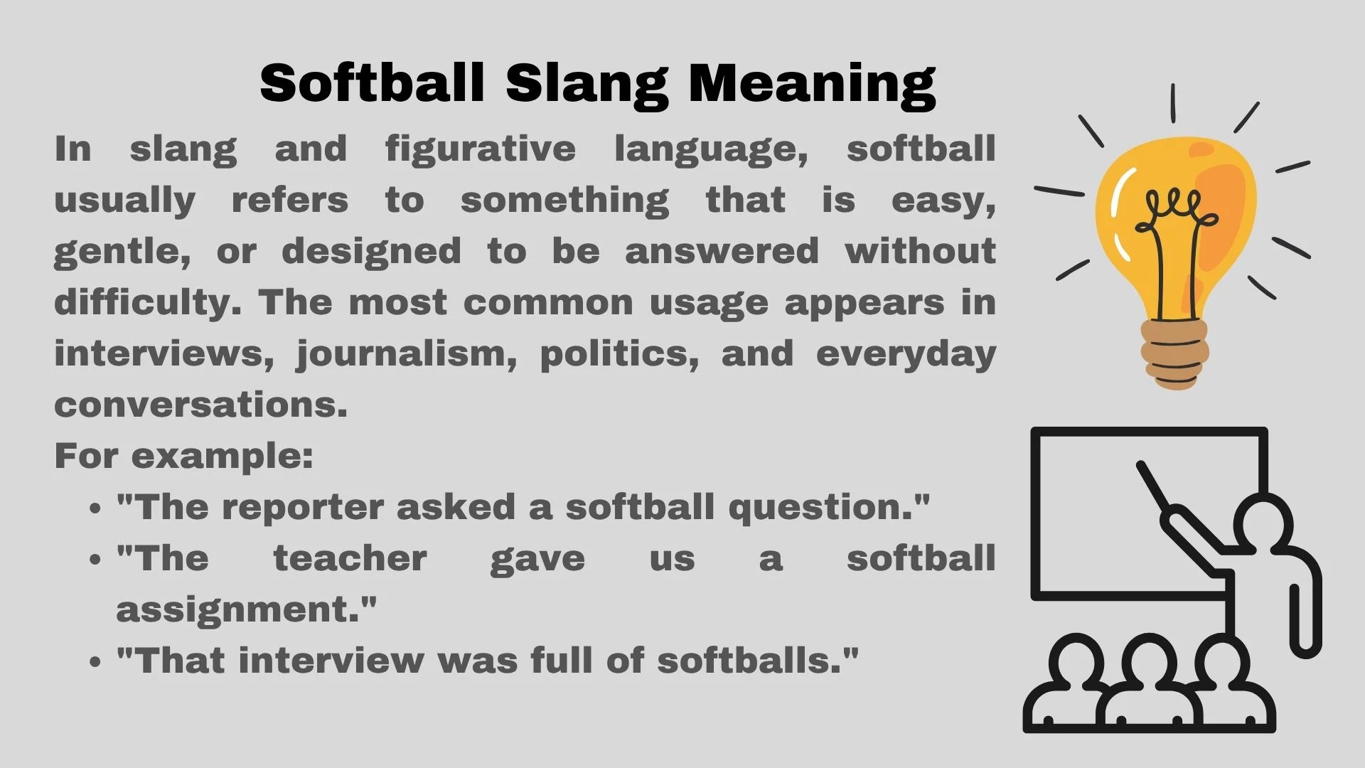 Softball Slang Meaning