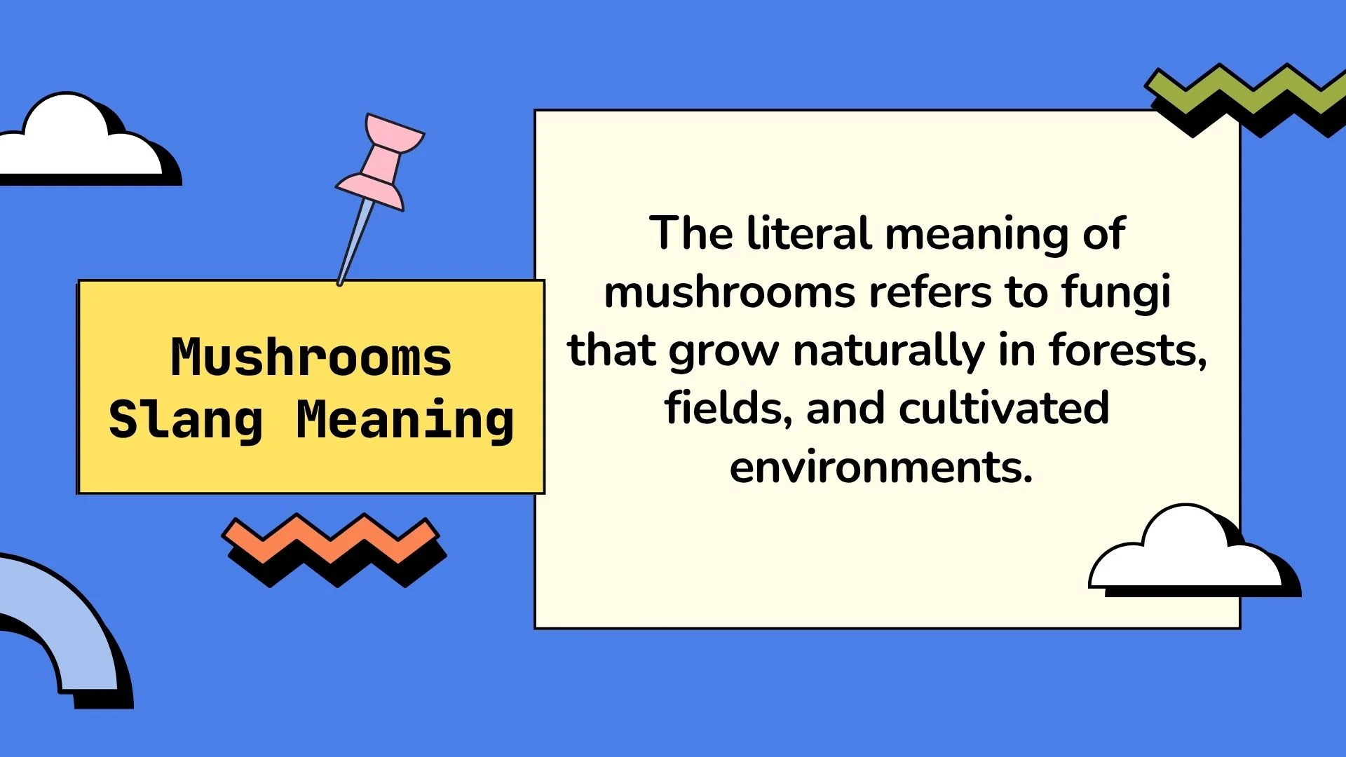 Mushrooms Slang Meaning