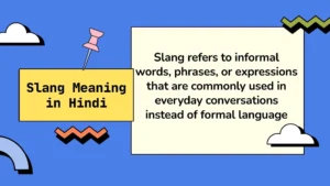 Slang Meaning in Hindi